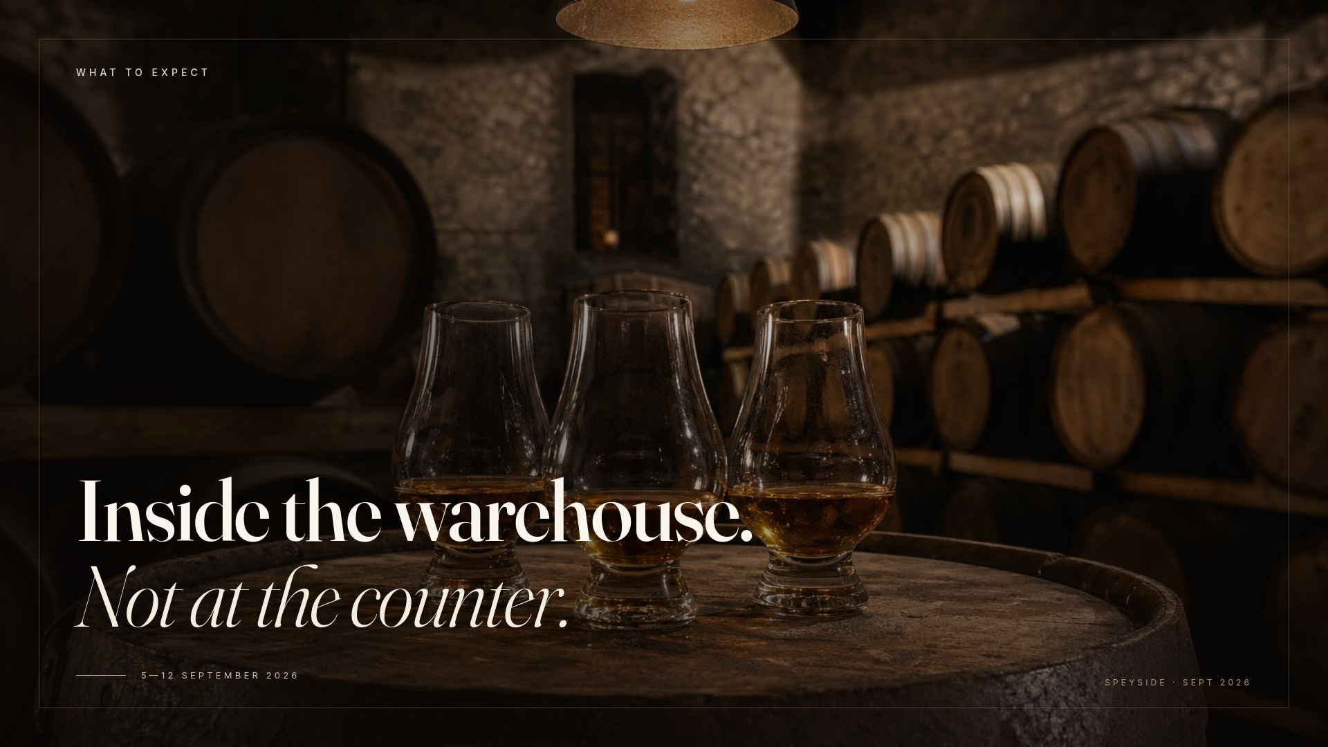 Inside the warehouse. Not at the counter.